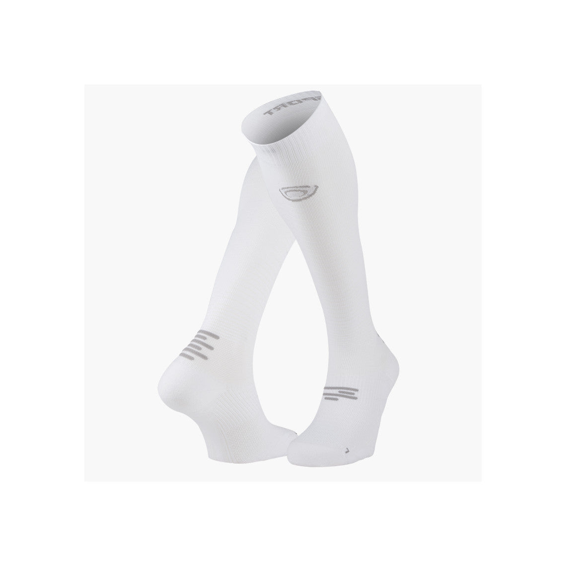 BV Sport RUN MARATHON compression socks white/grey